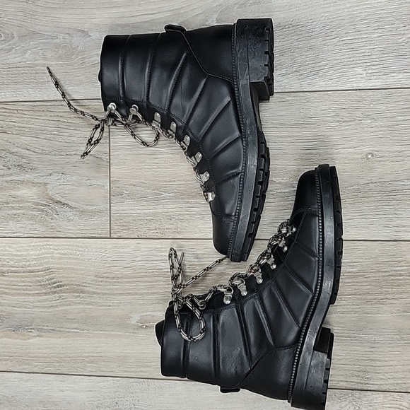 Aquatalia Size 9 Black Leia Weatherproof Leather Boot NEW - Picture 7 of 10